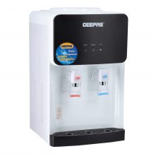 Geepas GWD8356 Table Top Water Dispenser Hot and Cold, White