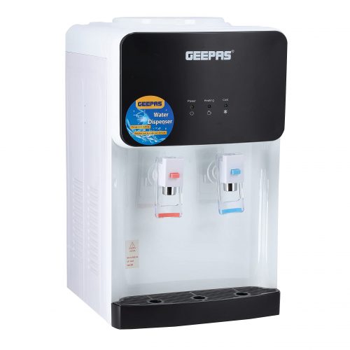 Geepas GWD8356 Table Top Water Dispenser Hot and Cold, White