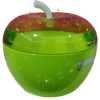 Plastic Apple Sugar Bowl Dish Candy Pot - Green