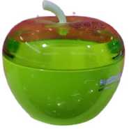 Plastic Apple Sugar Bowl Dish Candy Pot - Green