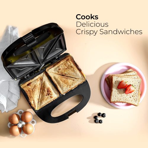 Geepas Sandwich Maker - GSM6002 - Black