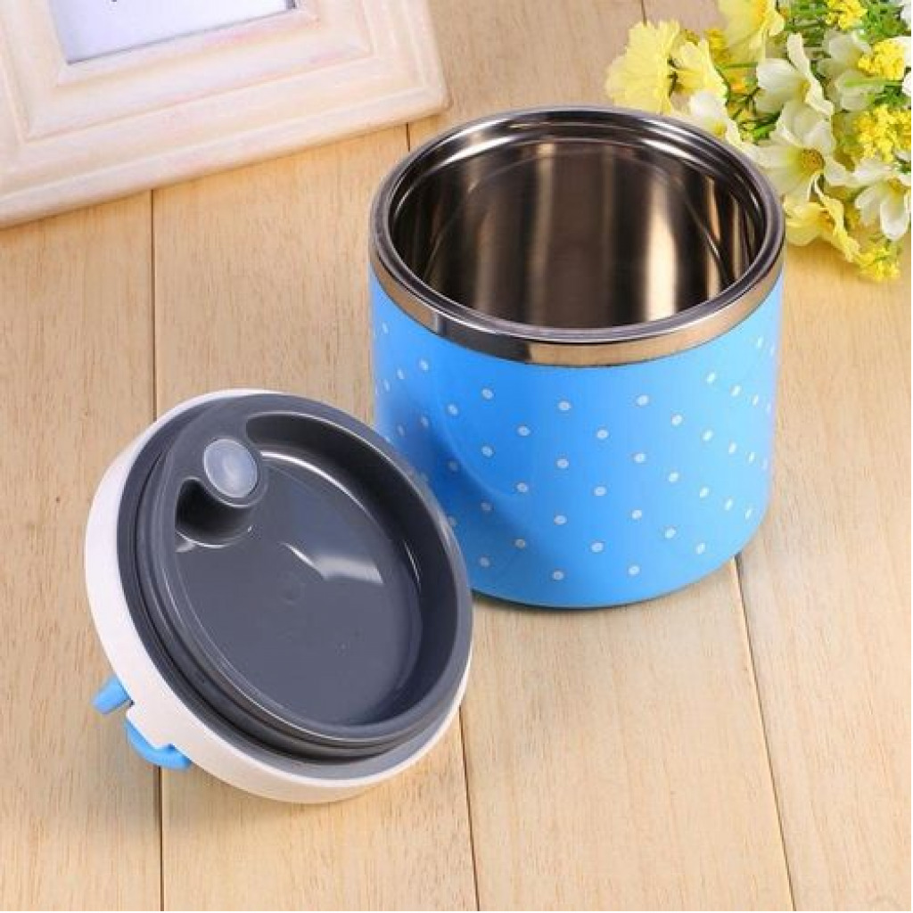 1 Layer Steel Food Insulated Lunch Box Container Tiffin- Multi-colours