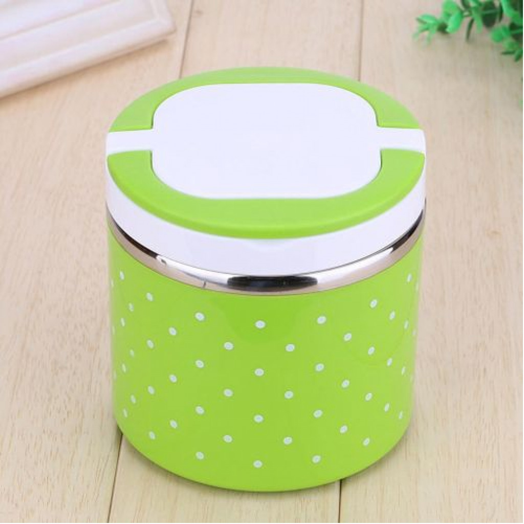 1 Layer Steel Food Insulated Lunch Box Container Tiffin- Multi-colours