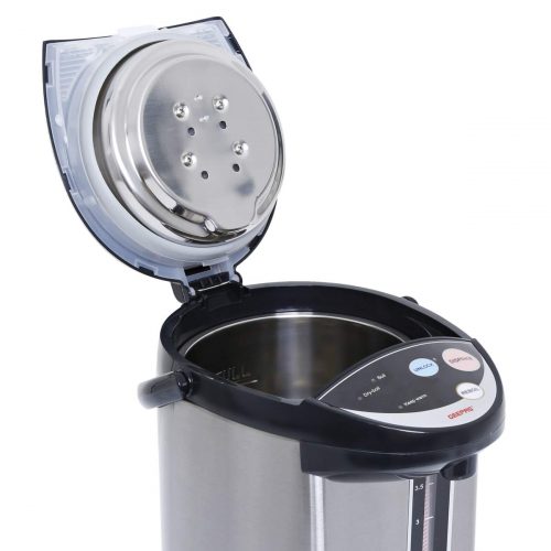 Geepas GEV5132 5L Stainless Steel Digital Electric Airpot Flask, Silver