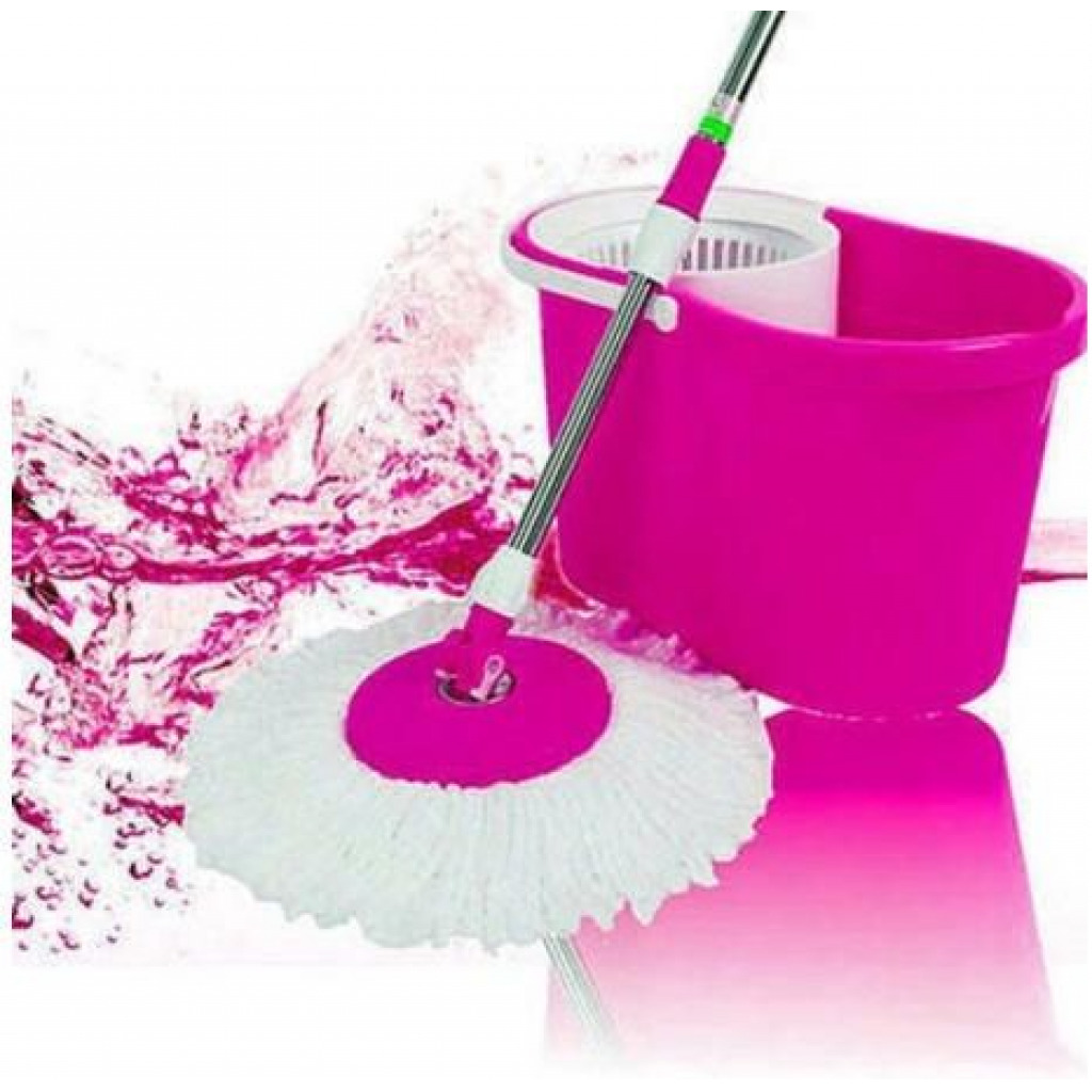 360 Spin Magic Mop with Bucket – Pink Moppers TilyExpress 4