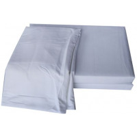 100% 6x6 Cotton Fitted Bedsheets, & 4 Pillow Covers - White