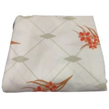 Double Cotton Bedsheets with 2 Pillowcases - Orange Flowers