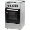 Geepas 50×50 Free Standing Oven, Stainless Steel, GCR5031 | 3 Burner & 1 Hot Plate