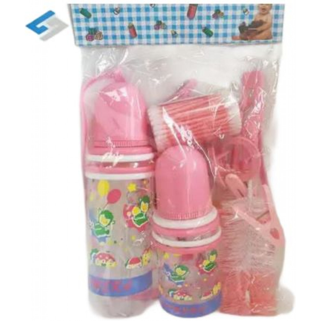 Big Boss Baby Gift Set Pack Milk Baby Feeding Bottles Set- Pink