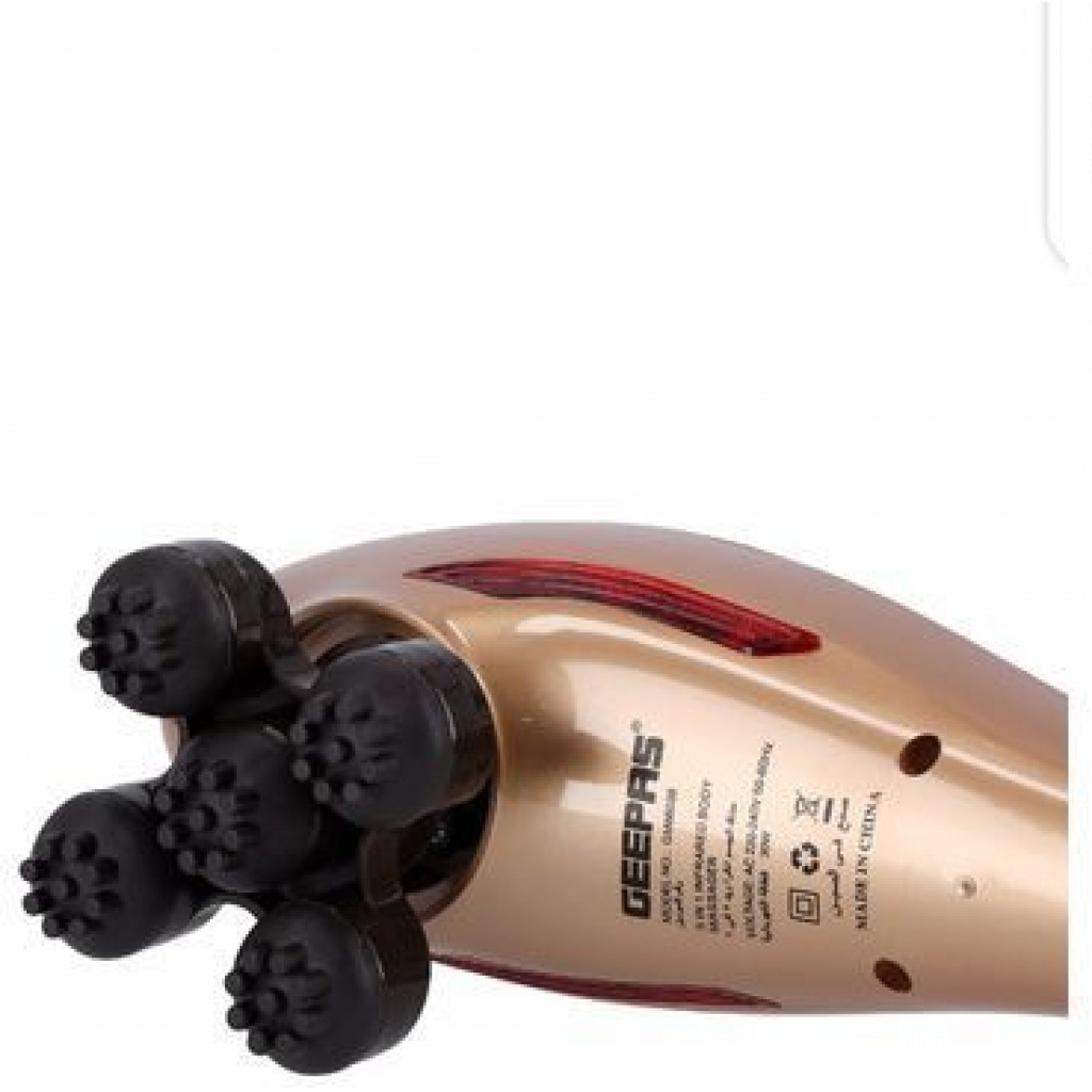 Geepas Electric Infrared Body Massager 5 In 1 - Gold/Black