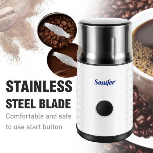 Sonifer SF-3537 Spice, Nuts, Coffee Grinder, White