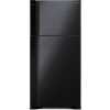 Hitachi 600 - liter Double Door Refrigerator with Inverter Compressor, Brilliant Black – RV750PUN7KBBK; Frost Free Top Mount Freezer, Dual Fan Cooling