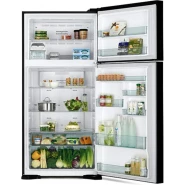 Hitachi 600 – liter Double Door Refrigerator with Inverter Compressor, Brilliant Silver – RVG800PUN7GGR – Frost Free Top Mount Freezer, Dual Fan Cooling Hitachi Fridges TilyExpress