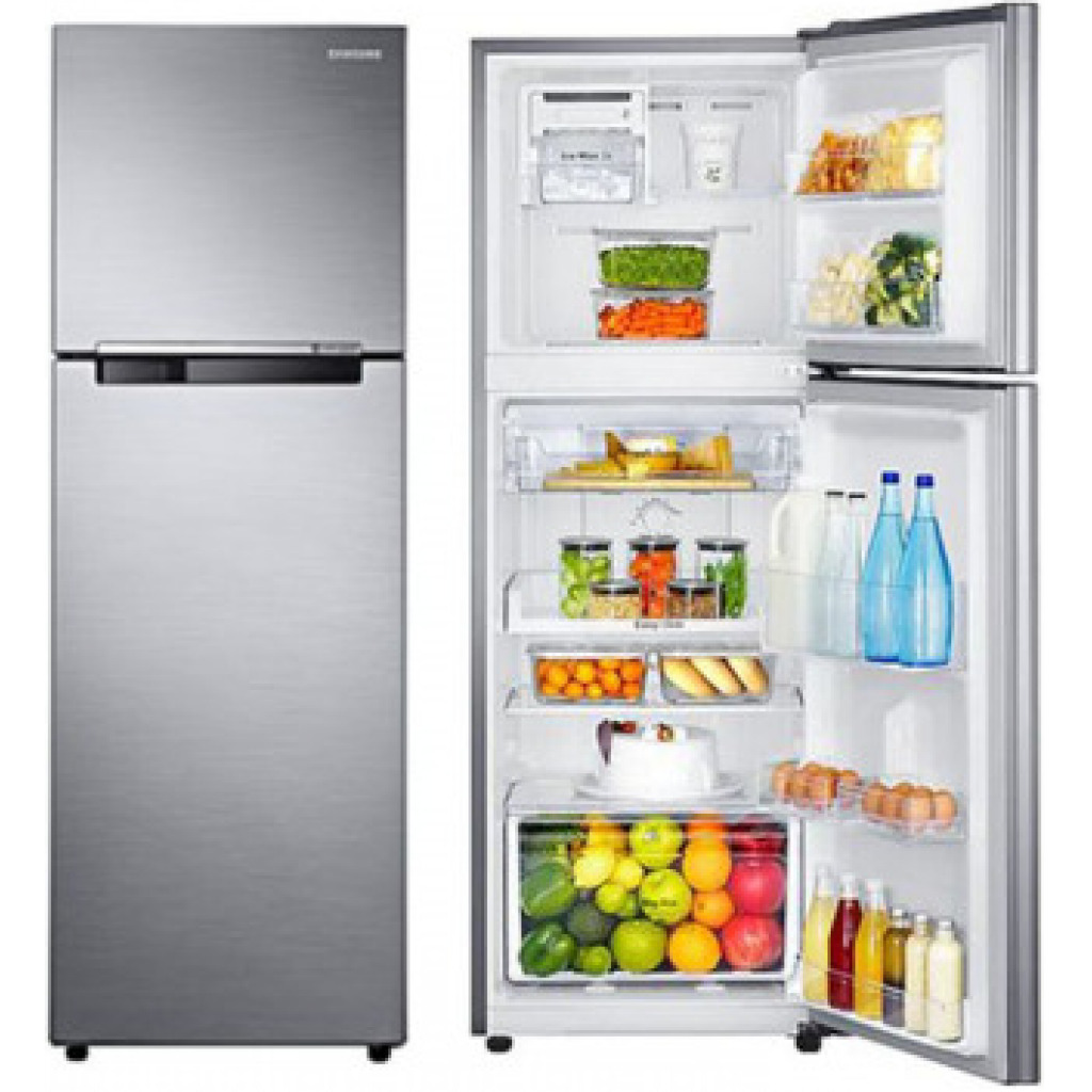 Samsung 260-liter Refrigerator RT26HAR2DSA; Double Door, Top Freezer, Frost-free, Built-in Stablizer, Inox