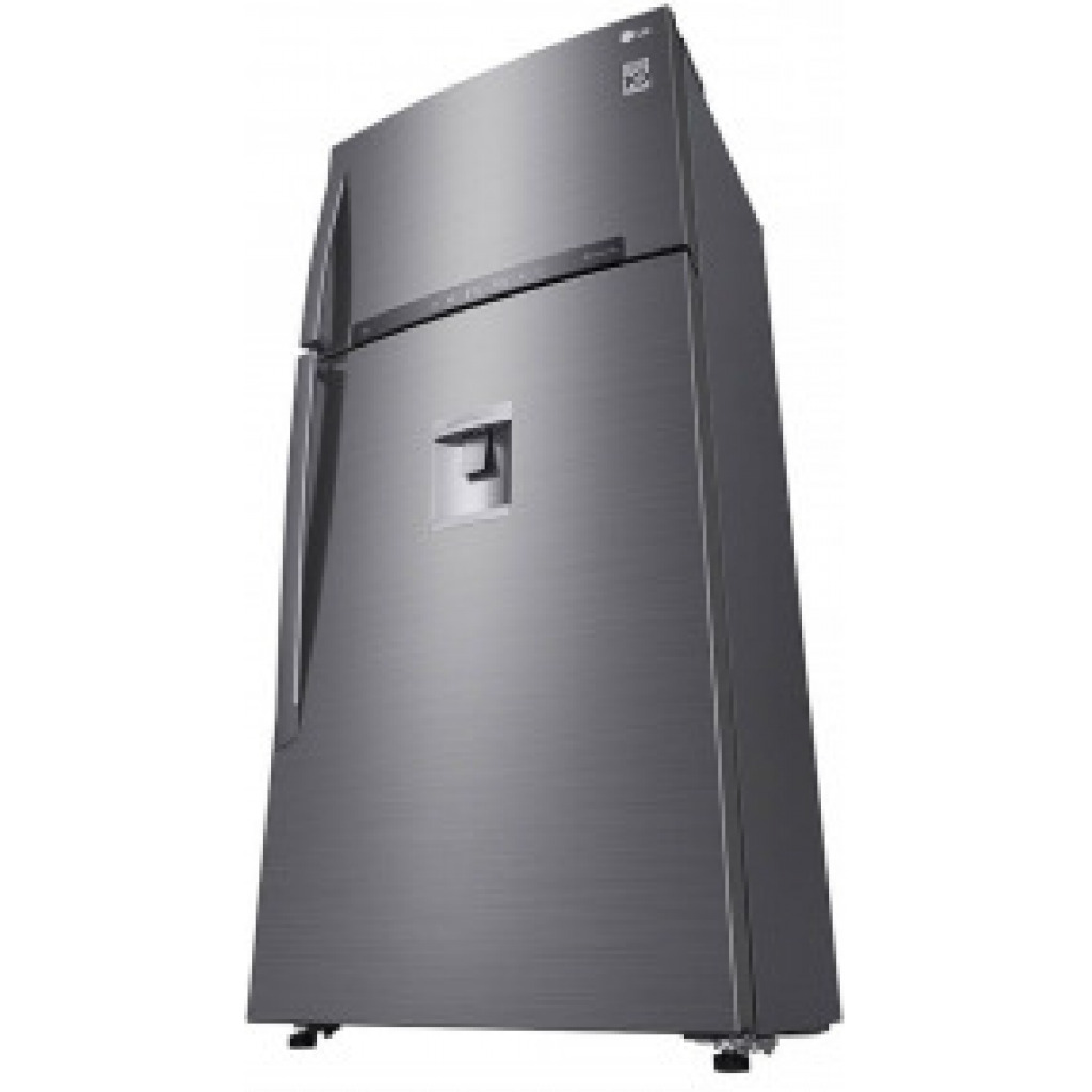 LG 401-Litres GL-F602HLHU Fridge; 410(L) | Top Freezer Refrigerator | Inverter Linear Compressor | Smart ThinQ™ | LINEAR Cooling™ -Inox