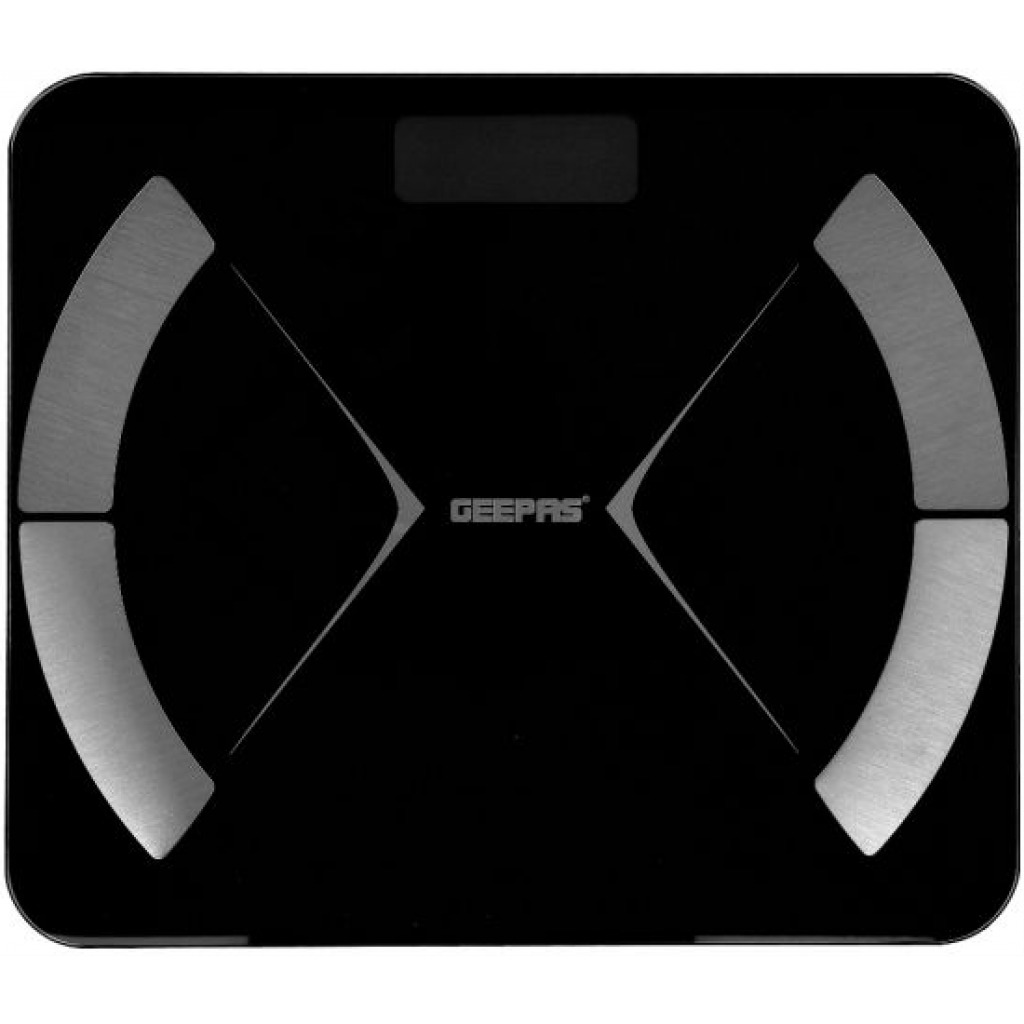 Geepas GBS46522 Smart Body Fat Scale - Portable Lightweight Bluetooth 5.0 With Led Display