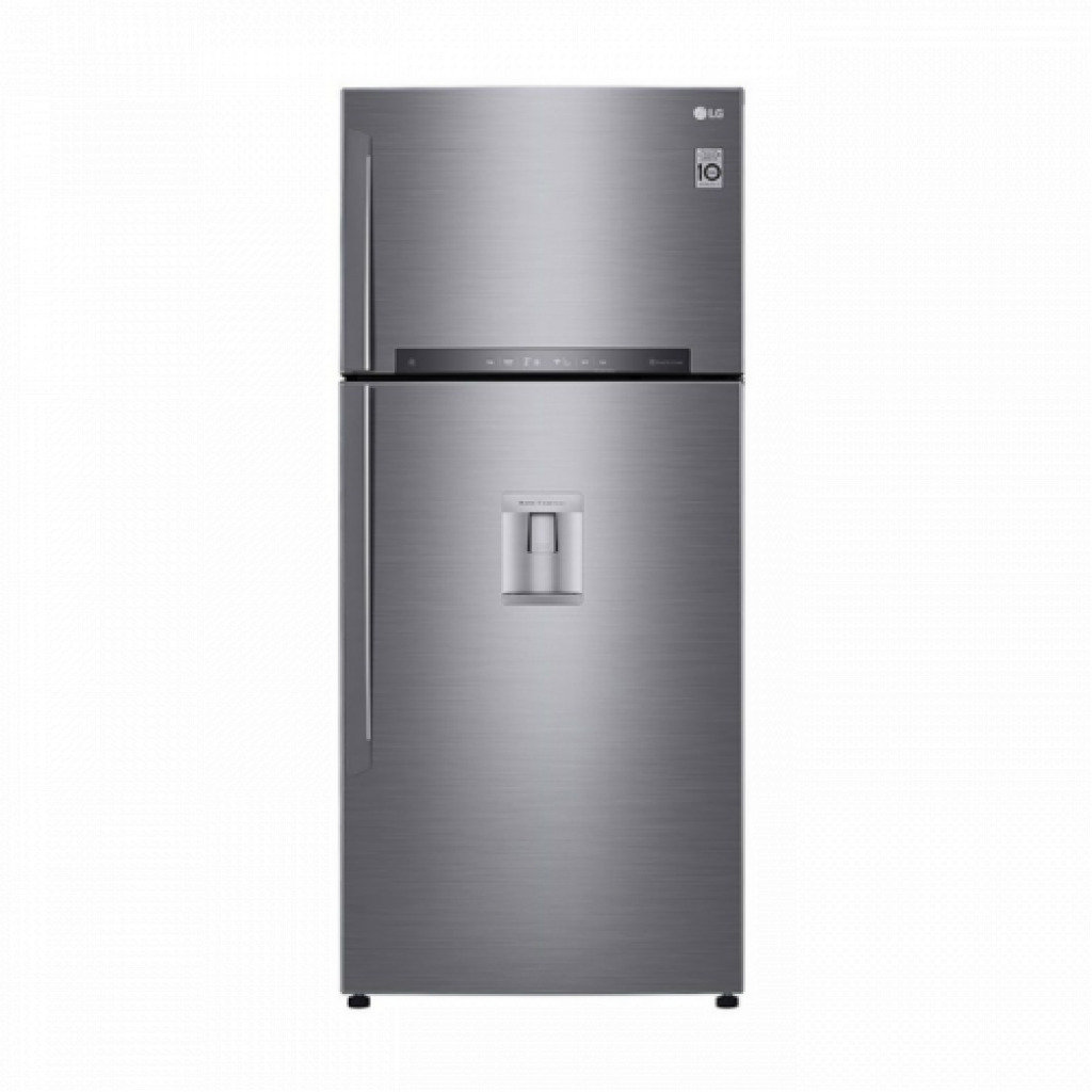 LG 401-Litres GL-F602HLHU Fridge; 410(L) | Top Freezer Refrigerator | Inverter Linear Compressor | Smart ThinQ™ | LINEAR Cooling™ -Inox