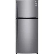 LG 438-Litres GL-H652HLHU Fridge; Double Door Frost Free Refrigerator Platinum Silver | LINEAR Cooling™ | Hygiene Fresh+ | Smart ThinQ™