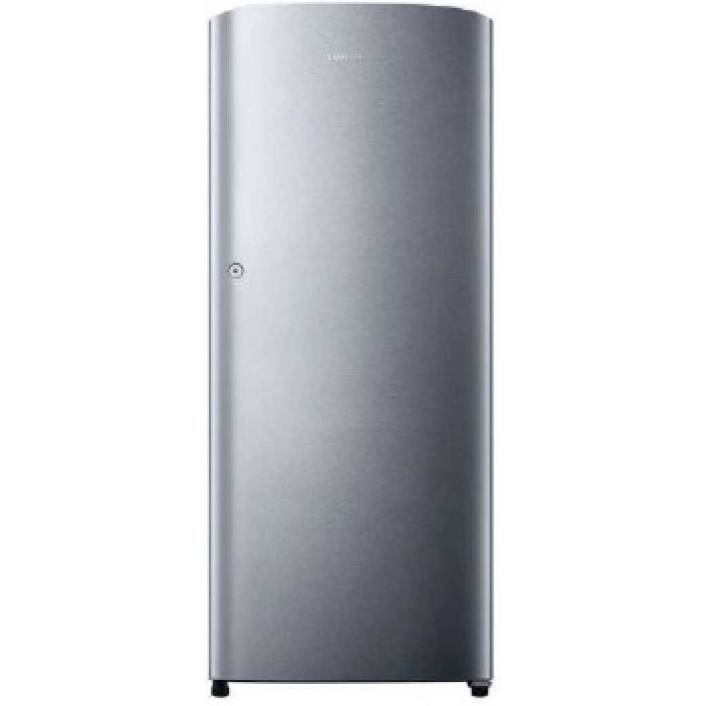 Samsung 210-liter Fridge RR21J3146SA; Single Door Frost Free, Direct Cool, Built-in Stabiliser, Recessed Handle