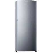 Samsung 210-liter Fridge RR21J3146SA; Single Door Frost Free, Direct Cool, Built-in Stabiliser, Recessed Handle