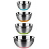 4pc Kitchen Steel Mixing Bowls For Baking Cooking Salad Fruits- Multi-Colours Bakeware Sets TilyExpress