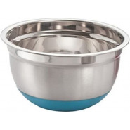 28cm Kitchen Steel Mixing Bowl For Baking Cooking Salad Fruits – Silver Bakeware Sets