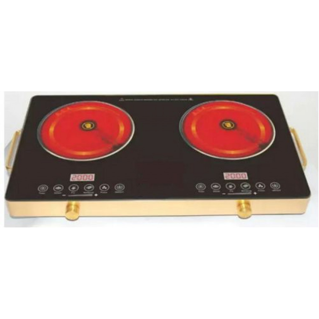 2 Burner Infrared Ceramic Induction Cooker Hot Plate Stove -Black Electric Cook Tops TilyExpress