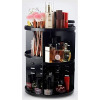 Rotating Adjustable Acrylic Cosmetic Jewelry Makeup Organizer Storage Box- Black