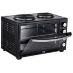 Winningstar 40 Litres Electric Oven Cooker With 2 Hot Plates- Black