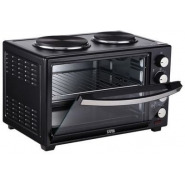 Winningstar 40 Litres Electric Oven Cooker With 2 Hot Plates- Black Microwave Ovens TilyExpress 2
