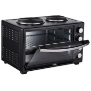 Winningstar 40 Litres Electric Oven Cooker With 2 Hot Plates- Black