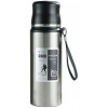 Top Sport 1000ml Thermos Portable Vacuum Flask Insulated Tumbler Bottle With Rope -Silver