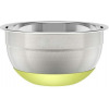 20Cm Kitchen Steel Mixing Bowl For Baking Cooking Salad Fruits- Silver