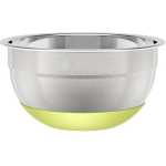 20Cm Kitchen Steel Mixing Bowl For Baking Cooking Salad Fruits- Silver