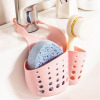 Sink Hanging Soap Dish Sponge Drainer Basket Holder - Pink