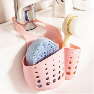 Sink Hanging Soap Dish Sponge Drainer Basket Holder – Pink