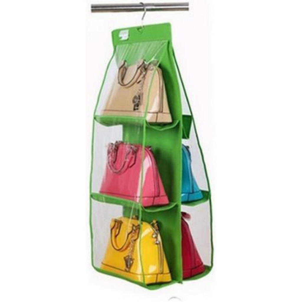 Handbag Storage Organizer Hanging Carrier Bag- Green Space Saver Bags TilyExpress