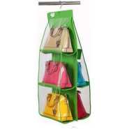 Handbag Storage Organizer Hanging Carrier Bag- Green