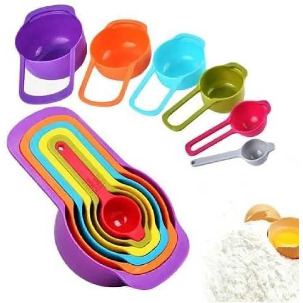 Measuring Spoons 6 Piece Set - Multi-Color