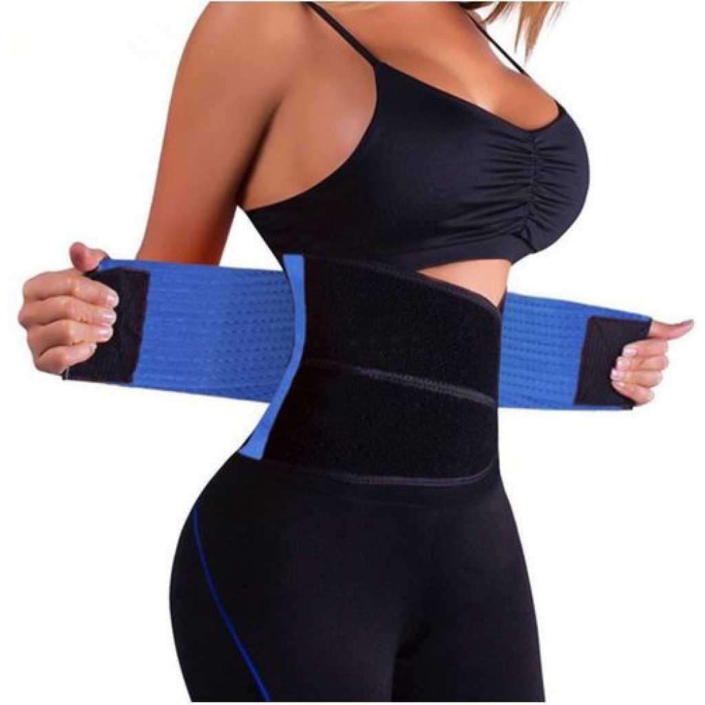 Women's Waist Trainer Slimming Belt - Blue