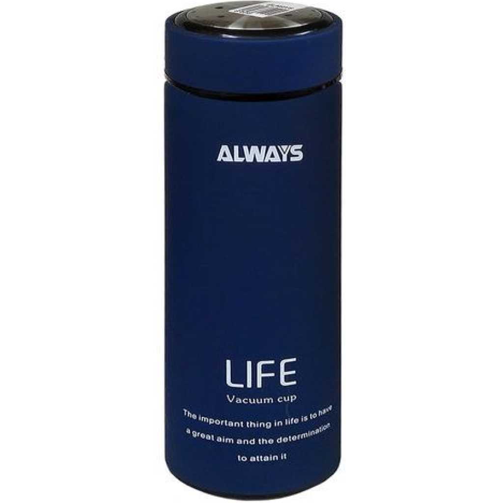 450mls Always Life Slim And Quality Vacuum Bottle - Blue