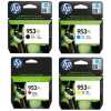 HP 953XL High Yield Original Ink Cartridges, Black/Cyan/Magenta/Yellow, Multipack