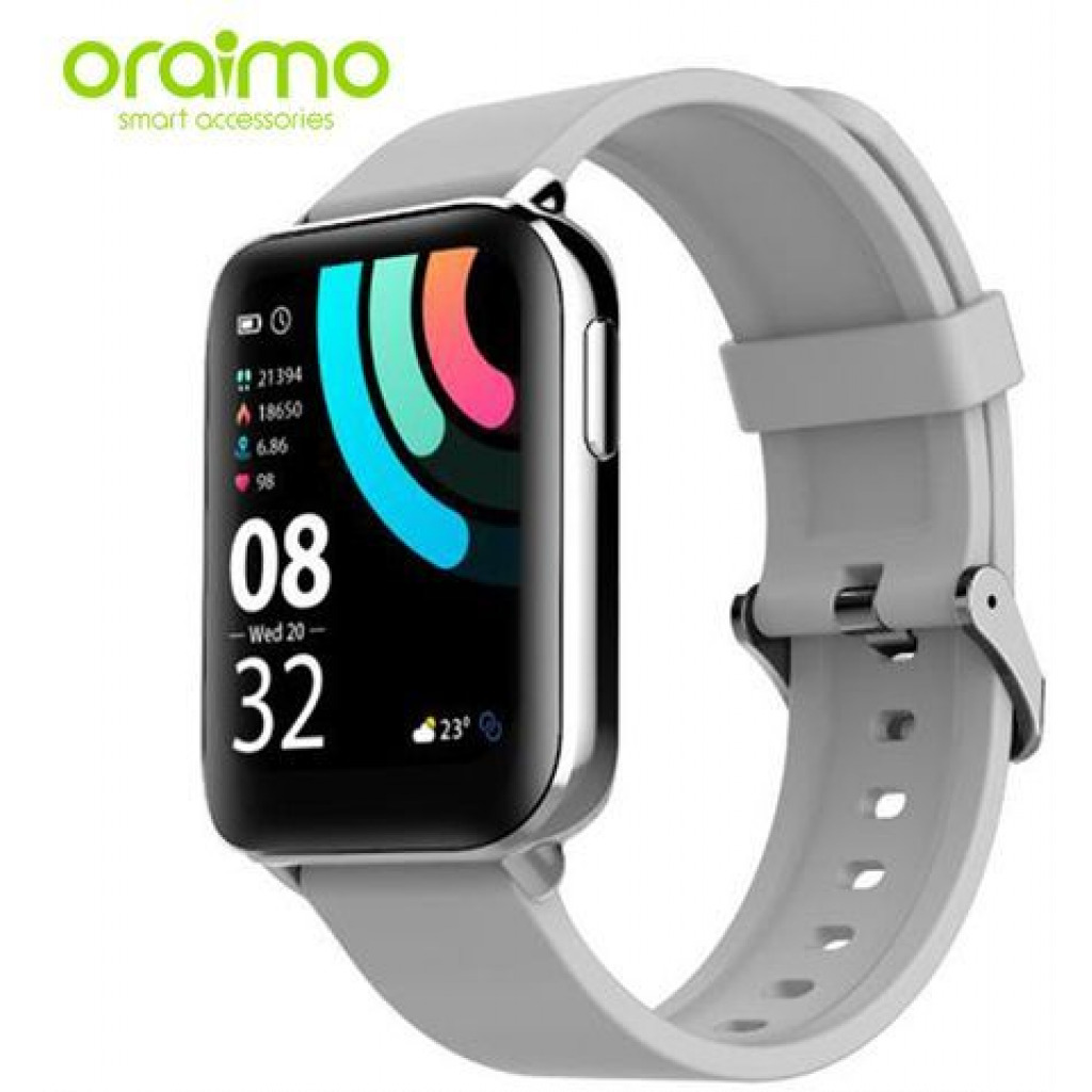 Oraimo Smart Watch Silver Edition 1.69'' IPS Screen IP68