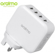 Oraimo Phone Charger Fast Charger UK Dual USB OCW-U81F White
