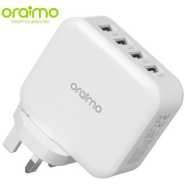 Oraimo Phone Charger Fast Charger UK Dual USB OCW-U81F White