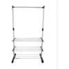 Shoe Rack Holding With Cloth Support - Silver