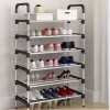 Multi-Tier Shoe Organizers Shoe Racks Organizer - Black,Blue