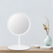 Rechargeable LED Touch Screen Cosmetic Makeup Mirror With Vanity Lamp Lights -White Handheld Mirrors TilyExpress 2