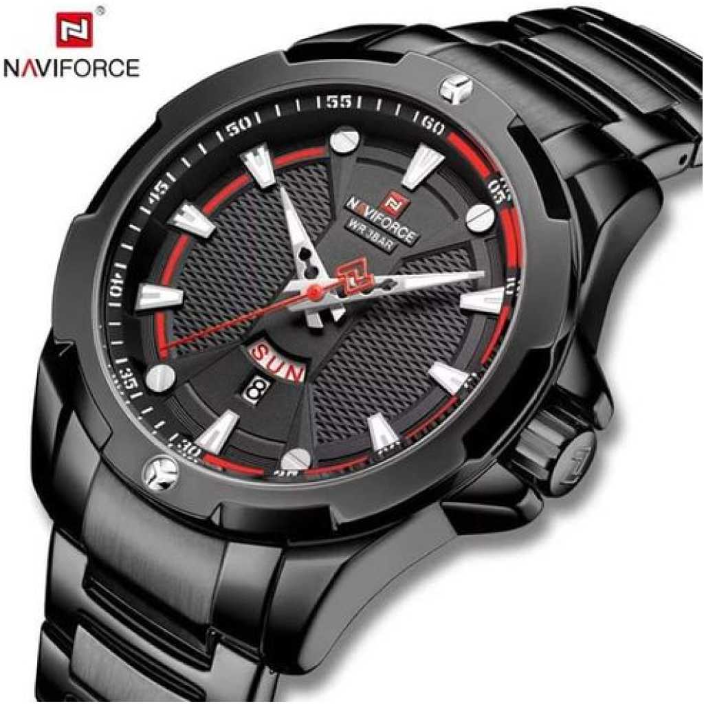 Naviforce Analog Dated Men's Watch - Black