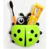 Ladybird Wall Mount Toothbrush Holder Storage Organizer Rack-Green.